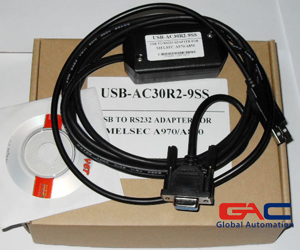 Cáp lập trình HMI Mitsubishi USB-AC30R2-9SS